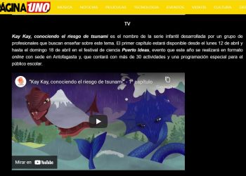 Página Uno: Kay Kay, conociendo el riesgo de tsunami.
