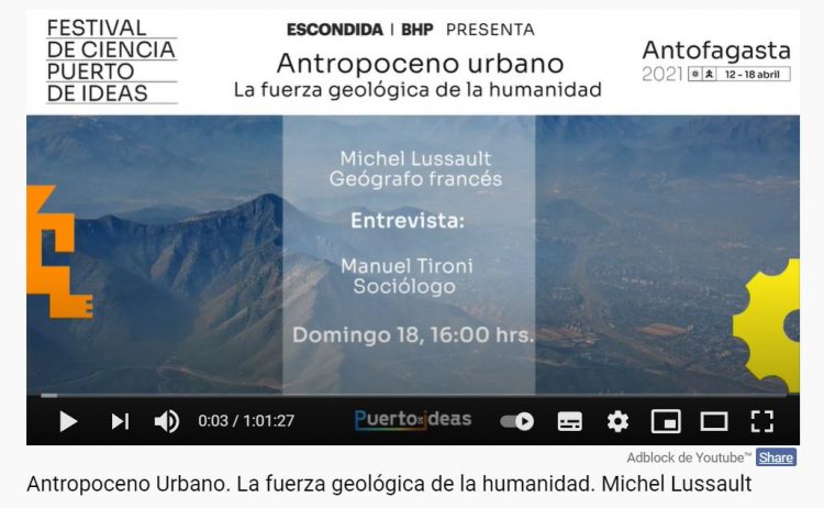 Puerto Ideas: Antropoceno Urbano. La fuerza geológica de la humanidad.