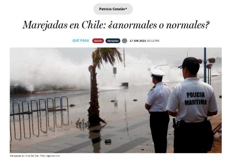 Marejadas en Chile: ¿anormales o normales?