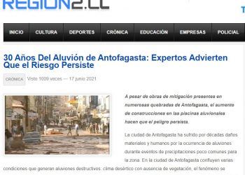 Region2.cl – 30 Años Del Aluvión de Antofagasta: Expertos advierten que el riesgo persiste.