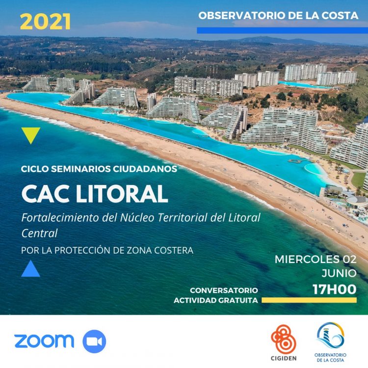 Conversatorio ciudadano: “Litoral central: conflictos históricos y oportunidades en torno a una nueva Ley de Costas”.