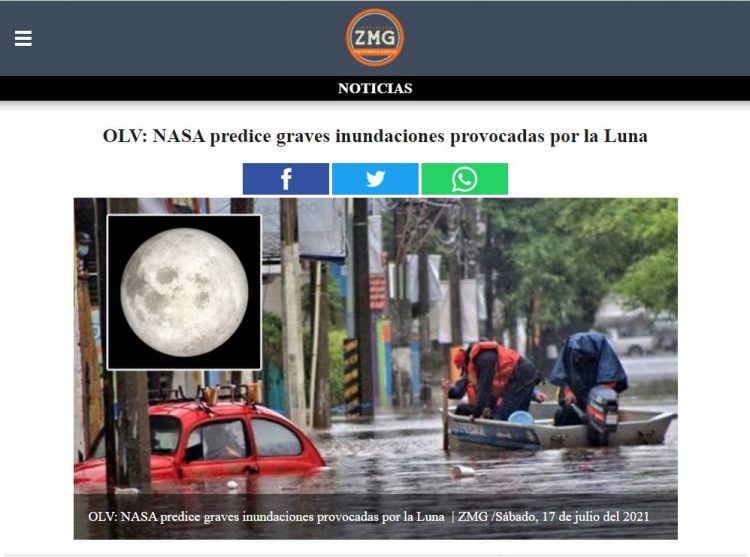 Noticias ZMG.com – OLV: NASA predice graves inundaciones provocadas por la Luna.
