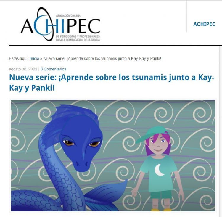 ACHIPEC: Nueva serie: ¡Aprende sobre los tsunamis junto a Kay-Kay y Panki!
