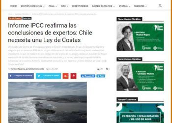 Codex Verde: Informe IPCC reafirma las conclusiones de expertos: Chile necesita una Ley de Costas