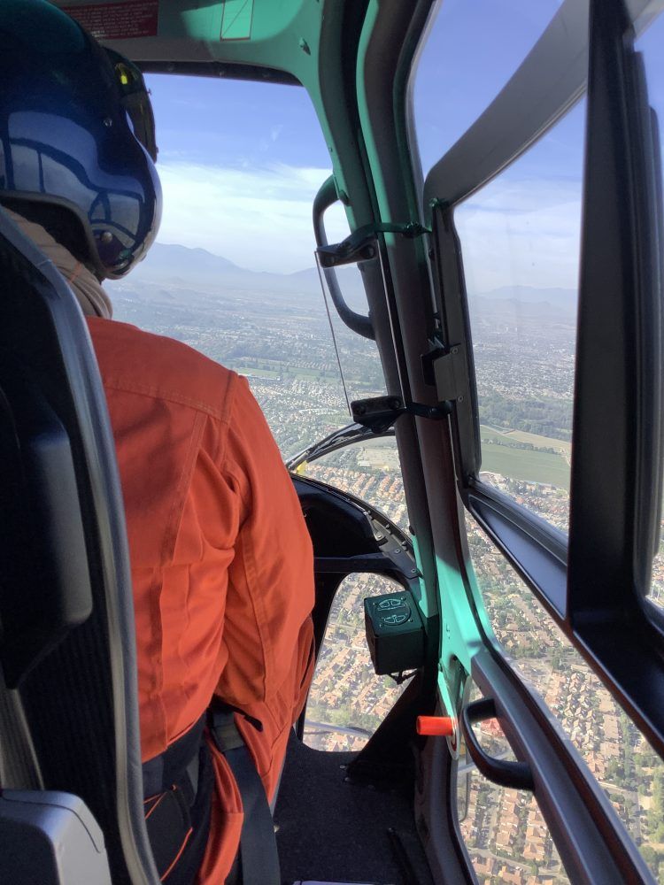 Científicos realizan sobrevuelo para estudiar las multiamenazas en la cuenca del Río Maipo