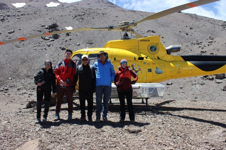 Científicos realizan sobrevuelo para estudiar las multiamenazas en la cuenca del Río Maipo