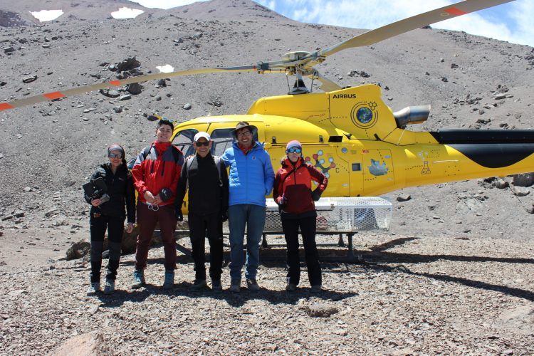 Científicos realizan sobrevuelo para estudiar las multiamenazas en la cuenca del Río Maipo