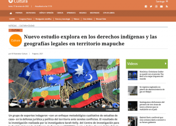 ElMostrador.cl: Nuevo estudio explora en los derechos indígenas y las geografías legales en territorio mapuche