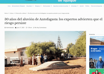 El Sol de Iquique: 30 años del aluvión de Antofagasta: los expertos advierten que el riesgo persiste
