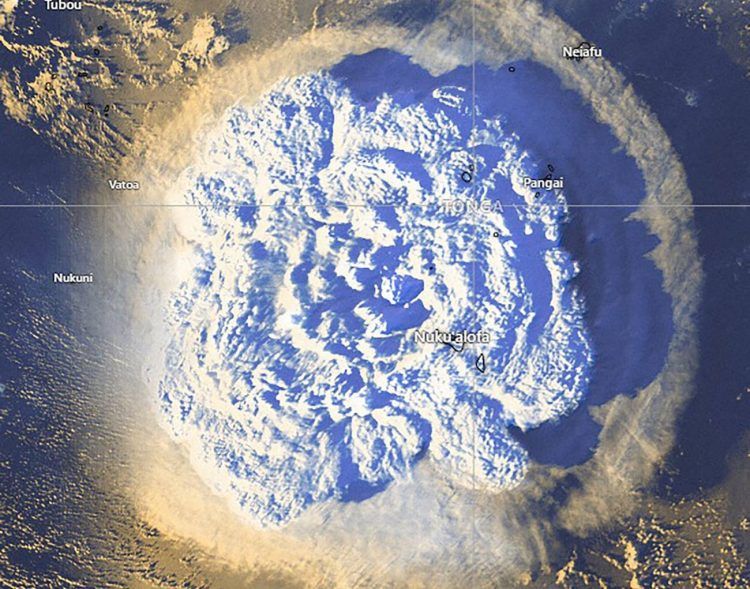 ¿Qué pasó en el volcán Hunga Tonga – Hunga Haa’pai ubicado en el Pacífico Oriental?