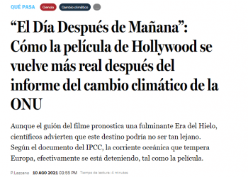 LaTercera.com: “El Día Después de Mañana”: Cómo la película de Hollywood se vuelve más real después del informe del cambio climático de la ONU