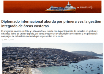 Mundoacuicola.cl: Diplomado internacional aborda por primera vez la gestión integrada de áreas costeras