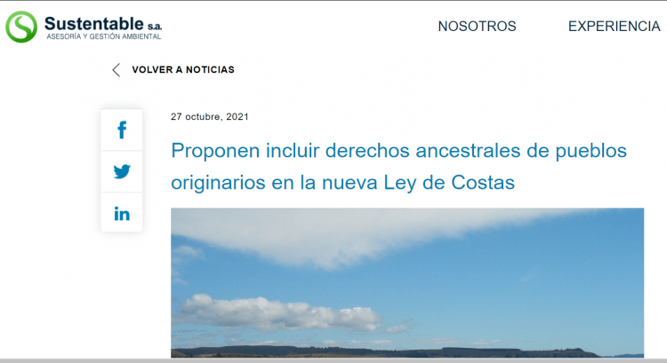 Sustentable.cl: Proponen incluir derechos ancestrales de pueblos originarios en la nueva Ley de Costas