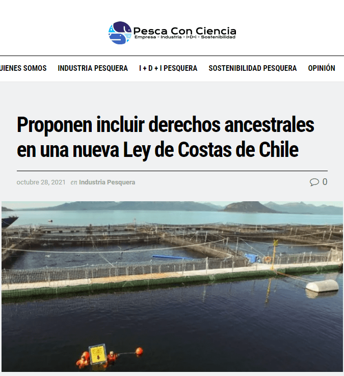 Pescaconciencia.com: Proponen incluir derechos ancestrales en una nueva Ley de Costas de Chile