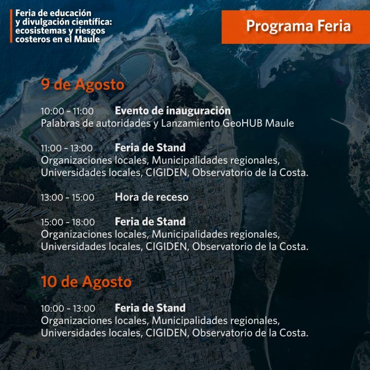 “Feria de educación y divulgación científica: ecosistemas y riesgos costeros en el Maule»