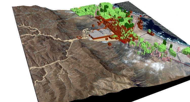 Sector de “La Chimba” en Antofagasta sería uno de los principales damnificados en caso de aluvión