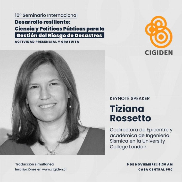 Seminario sobre desarrollo resiliente contará con destacada participación femenina