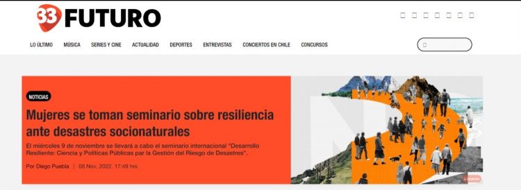 Radio Futuro | Mujeres se toman seminario sobre resiliencia ante desastres socionaturales
