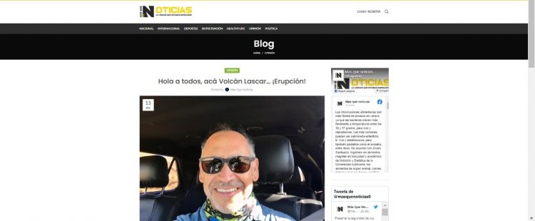 Masquenoticias.cl | Opinión: Hola a todos, acá Volcán Láscar… ¡Erupción!