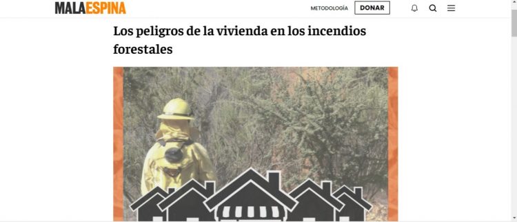 Mala Espina Check | Los peligros de la vivienda en los incendios forestales