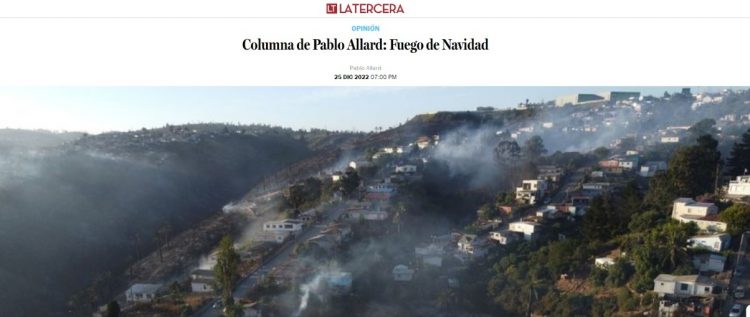 La Tercera | Columna de Pablo Allard: Fuego de Navidad