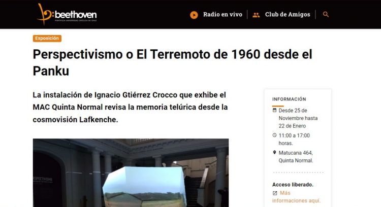 Bethoveenfm.cl | Perspectivismo o El Terremoto de 1960 desde el Panku