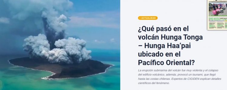 EHA.cl | ¿Qué pasó en el volcán Hunga Tonga – Hunga Haa’pai ubicado en el Pacífico Oriental?