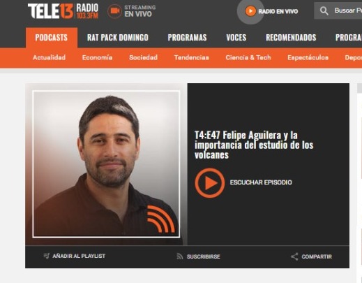 Tele13Radio | T4:E47 Felipe Aguilera y la importancia del estudio de los volcanes