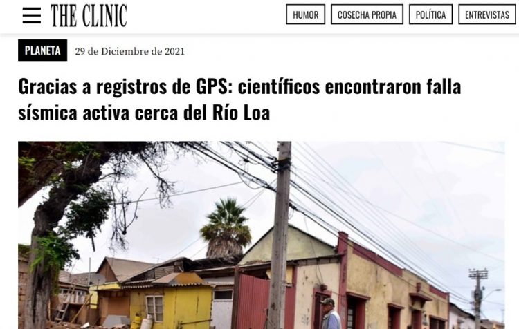 The Clinic | Gracias a registros de GPS: científicos encontraron falla sísmica activa cerca del Río Loa