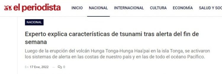 El periodista | Experto explica características de tsunami tras alerta del fin de semana