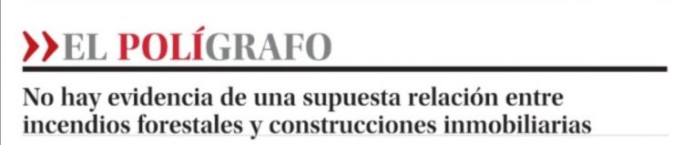 La Tercera | No hay evidencia de una supuesta relación entre incendios forestales y construcción inmobiliaria