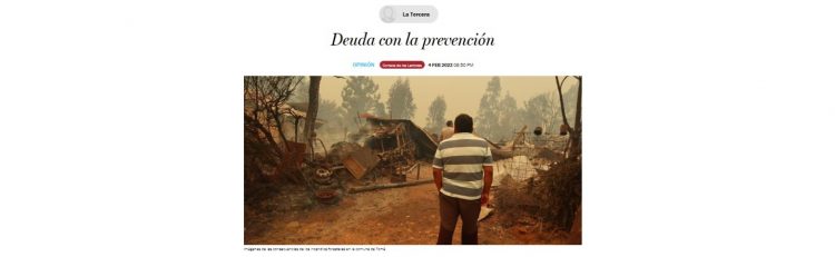 La Tercera | Deuda con la prevención