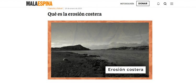 Mala Espina Check | Qué es la erosión costera