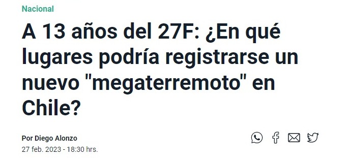 Mega | A 13 años del 27F: ¿En qué lugares podría registrarse un nuevo «megaterremoto» en Chile?