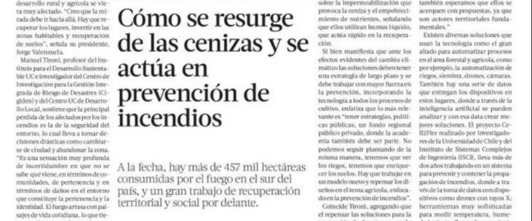 PULSO | Cómo se resurge de las cenizas y se actúa en prevención de incendios