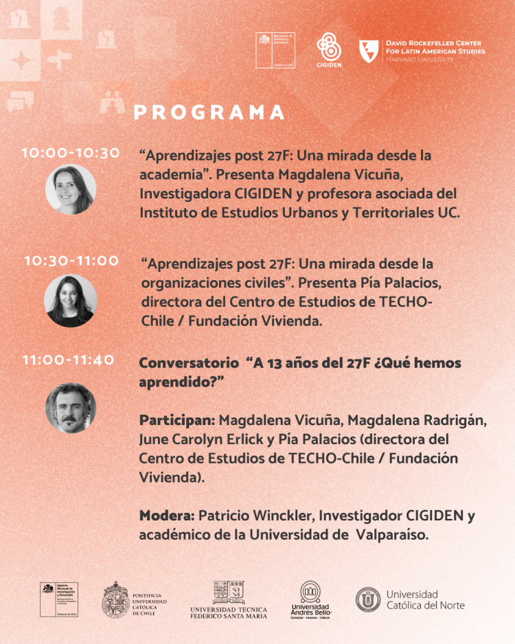 Editora de la revista de Harvard en América Latina lanzará libro sobre desastres socionaturales en Santiago