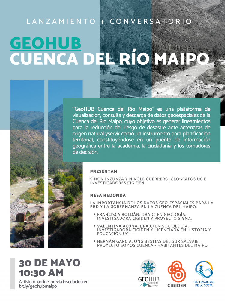 Lanzamiento «GeoHUB: Cuenca del Río Maipo»