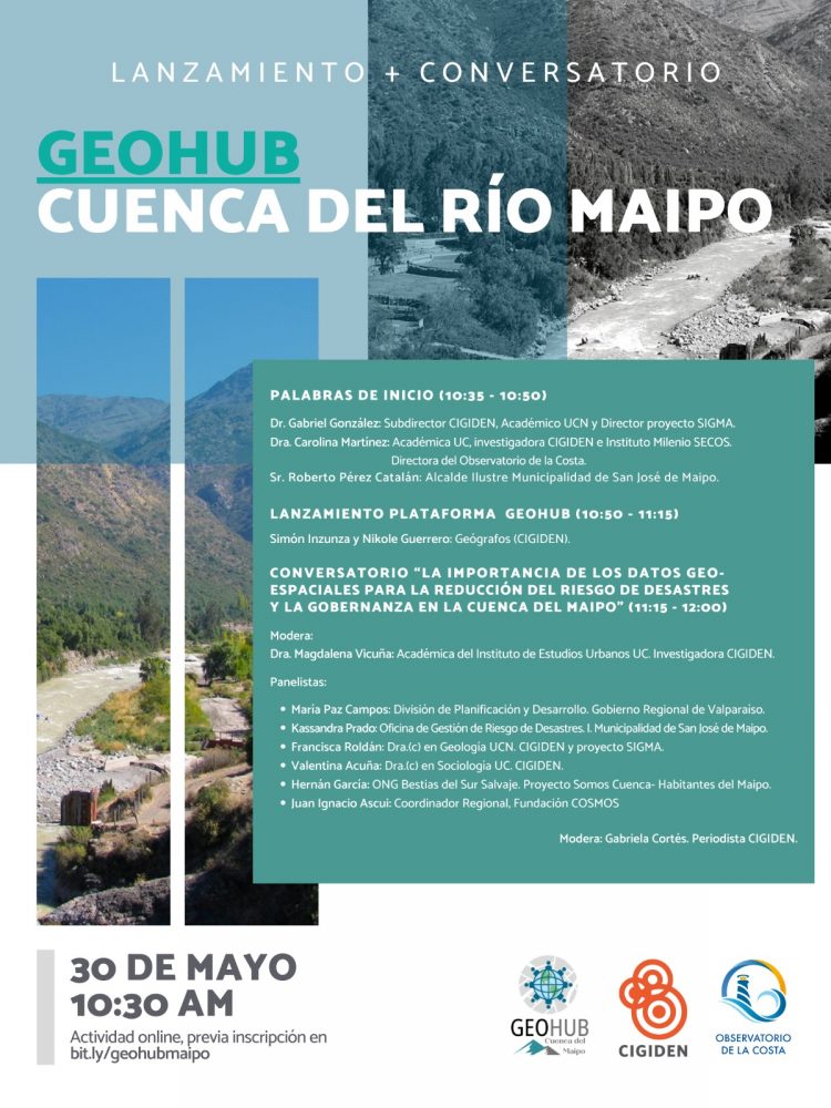 Lanzamiento «GeoHUB: Cuenca del Río Maipo»