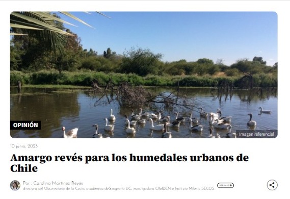El Mostrador | Amargo revés para los humedales urbanos de Chile