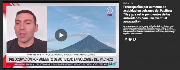 24 Horas | Preocupación por aumento de actividad en volcanes del Pacífico: «Hay que estar pendientes de las autoridades para una eventual evacuación»