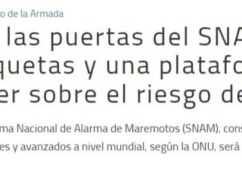 Directemar | SHOA abrirá las puertas del SNAM y exhibirá maquetas y una plataforma virtual para aprender sobre el riesgo de tsunami