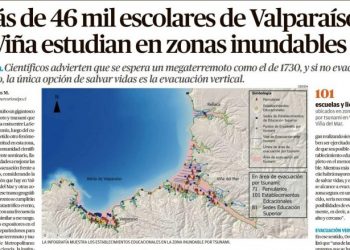El Mercurio de Valparaíso | Más de 46 mil escolares de Valparaíso y Viña estudian en zonas inundables