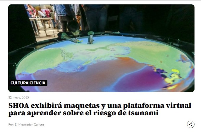El Mostrador | SHOA exhibirá maquetas y una plataforma virtual para aprender sobre el riesgo de tsunami