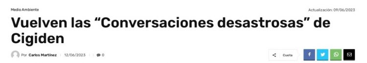 Infogate | Vuelven las “Conversaciones desastrosas” de Cigiden