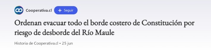 Msn.com | Ordenan evacuar todo el borde costero de Constitución por riesgo de desborde del Río Maule