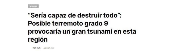 Central Noticias | “Sería capaz de destruir todo”: Posible terremoto grado 9 provocaría un gran tsunami en esta región