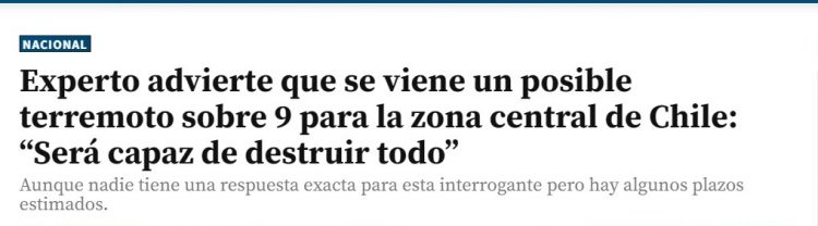 Diario Sur Noticias | Experto advierte que se viene un posible terremoto sobre 9 para la zona central de Chile: “Será capaz de destruir todo”