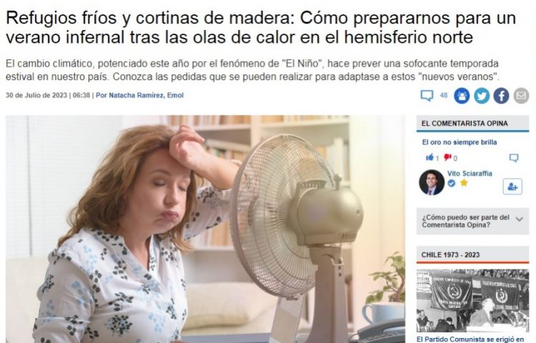 Emol | Refugios fríos y cortinas de madera: Cómo prepararnos para un verano infernal tras las olas de calor en el hemisferio norte