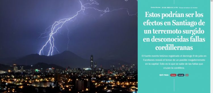 Qué Pasa LT | Estos podrían ser los efectos en Santiago de un terremoto surgido en desconocidas fallas cordilleranas