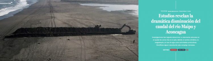 Qué Pasa LT | Estudios revelan la dramática disminución del caudal del río Maipo y Aconcagua